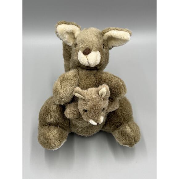 Current Inc Kangaroo W/ Joey In Pouch Plush 8” Realistic Stuffed Animal - Picture 1 of 8